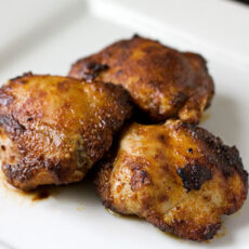 Honey Brushed Chicken Thighs