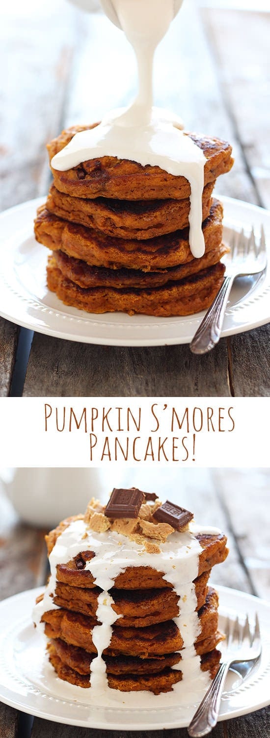 Pumpkin S'mores Pancakes Handle the Heat