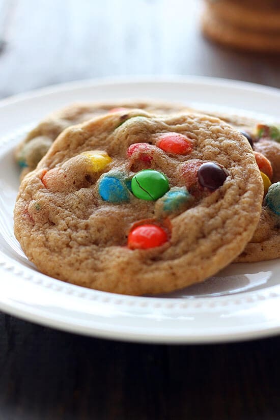 Soft and Chewy M&M Cookies Handle the Heat