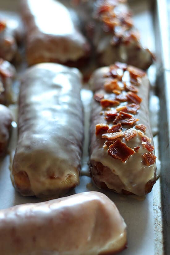 Maple Bacon Bars with Bourbon Cream Filling