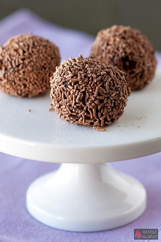 Chocolate Brigaderios - ultra rich, fudgy, and chocolaty Brazilian treat!