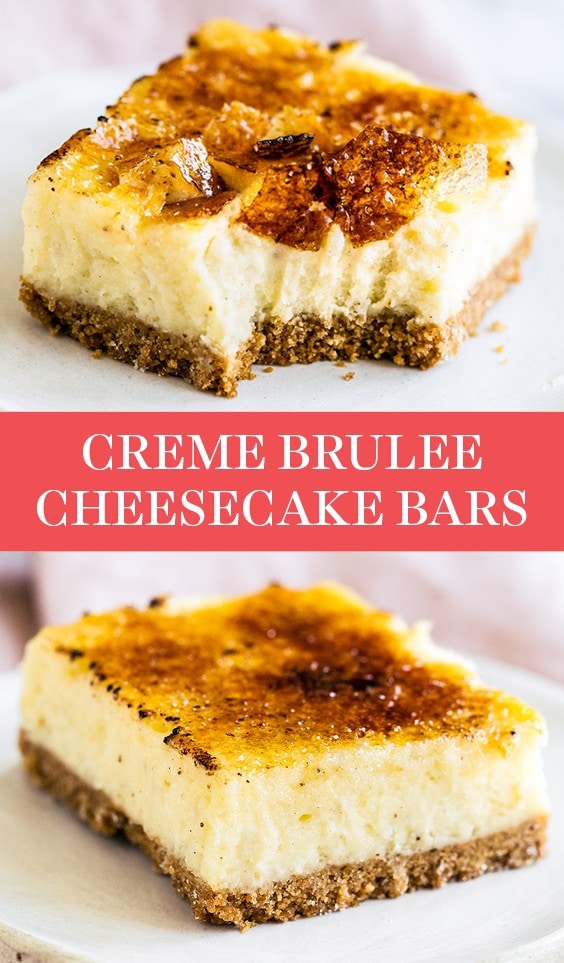 Crème Brûlée Cheesecake Bars