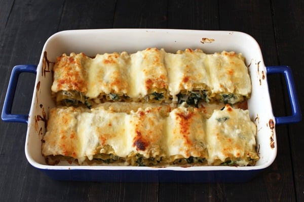 Spinach Artichoke Lasagna Roll Ups - way quicker and easier than regular lasagna!