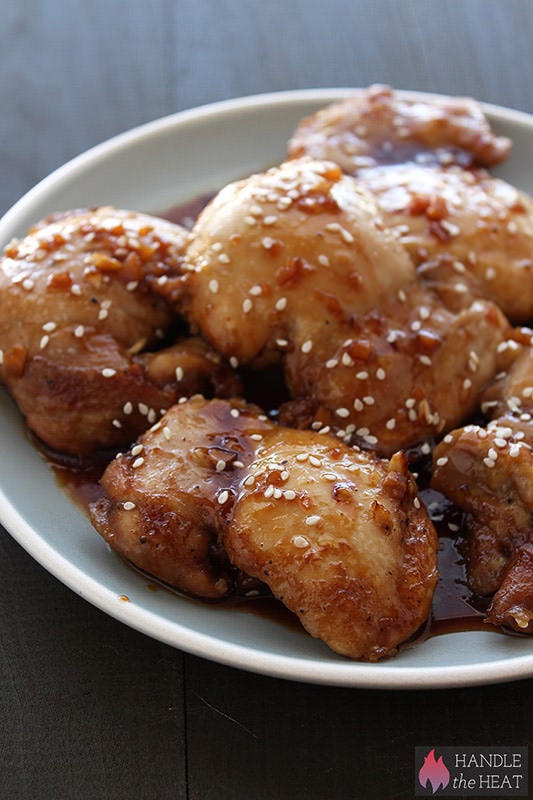 Honey Soy Chicken Thighs Handle the Heat
