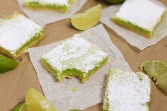Fresh homemade lime bars in just an hour!