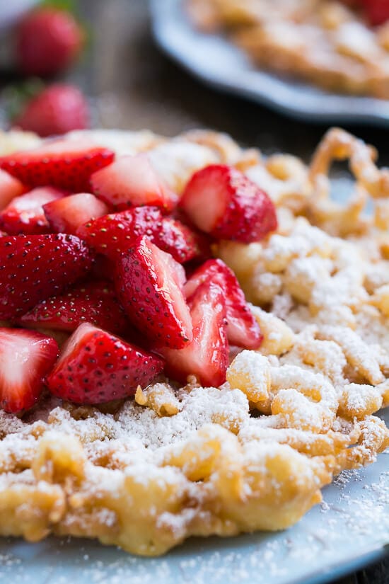 Homemade Funnel Cakes that taste just like the ones at the fair!