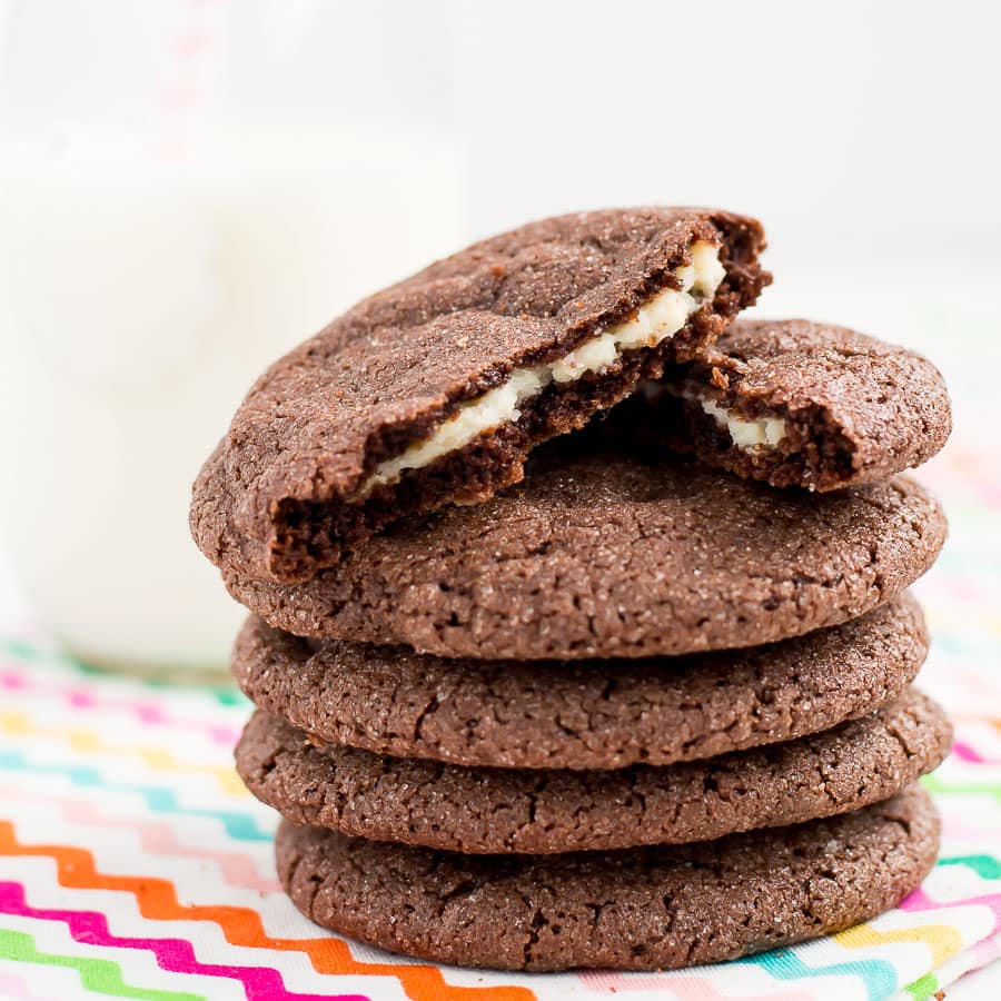 Cream Cheese Stuffed Chocolate Cookies Handle the Heat