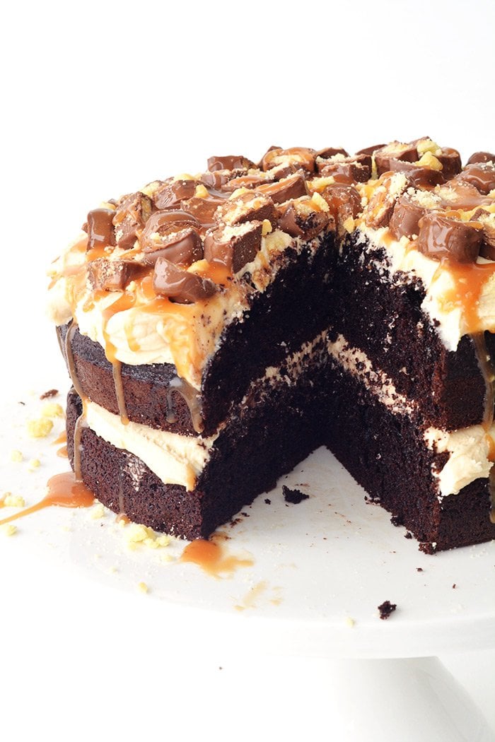 Twix Chocolate Layer Cake