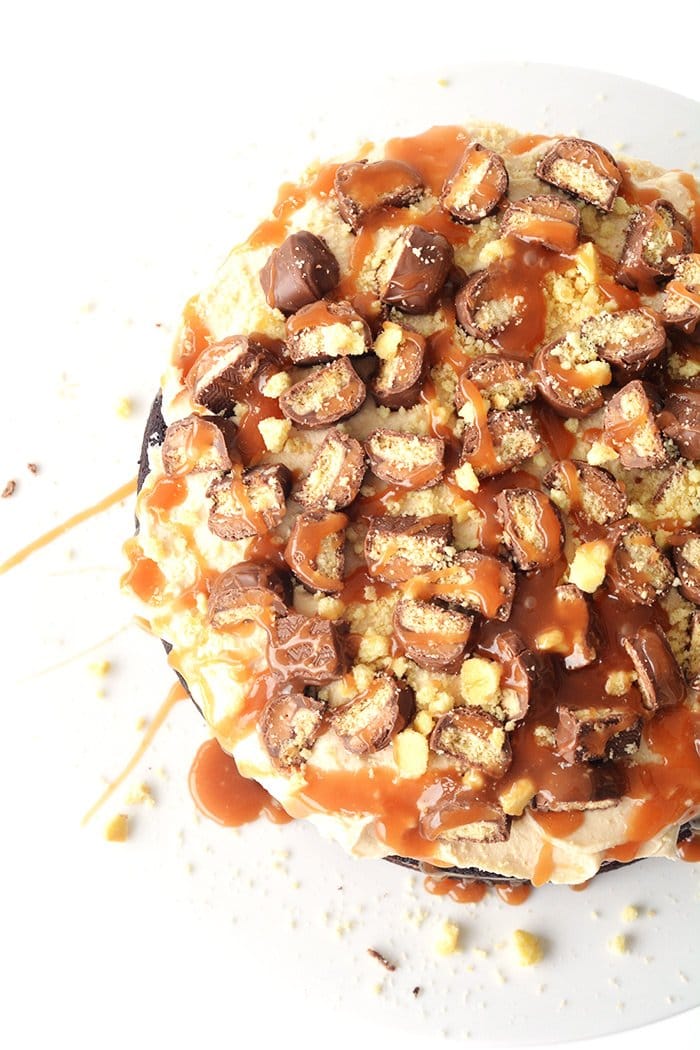 Twix Chocolate Layer Cake