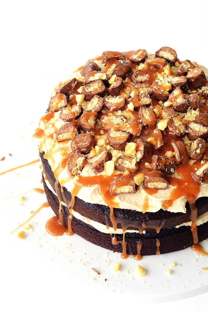 Twix Chocolate Layer Cake